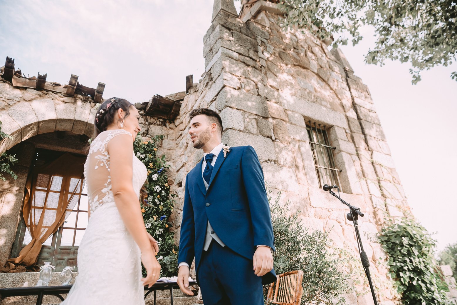 Bride and Groom in their Wedding Ceremony